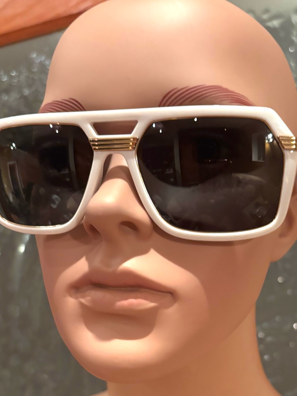 Authentic unisex White Versace Sunglasses 0VE4399 with gold logo